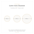 Lustre en verre design – Chaumont