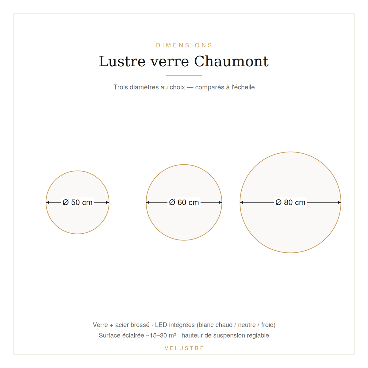 Lustre en verre design – Chaumont